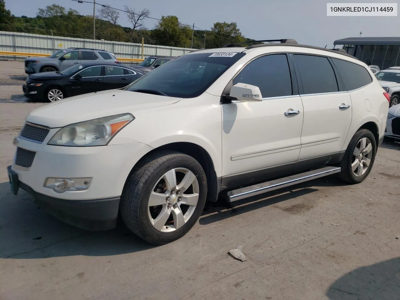 2012 Chevrolet Traverse Ltz VIN: 1GNKRLED1CJ114459 Lot: 70633134