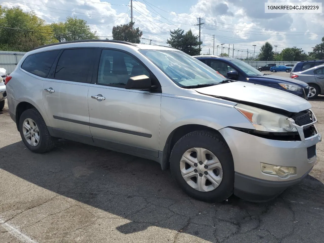 2012 Chevrolet Traverse Ls VIN: 1GNKRFED4CJ392239 Lot: 70669154