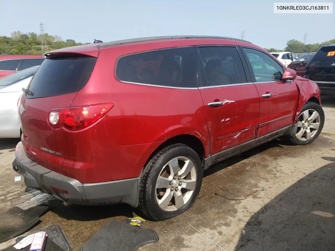 2012 Chevrolet Traverse Ltz VIN: 1GNKRLED3CJ163811 Lot: 71005654