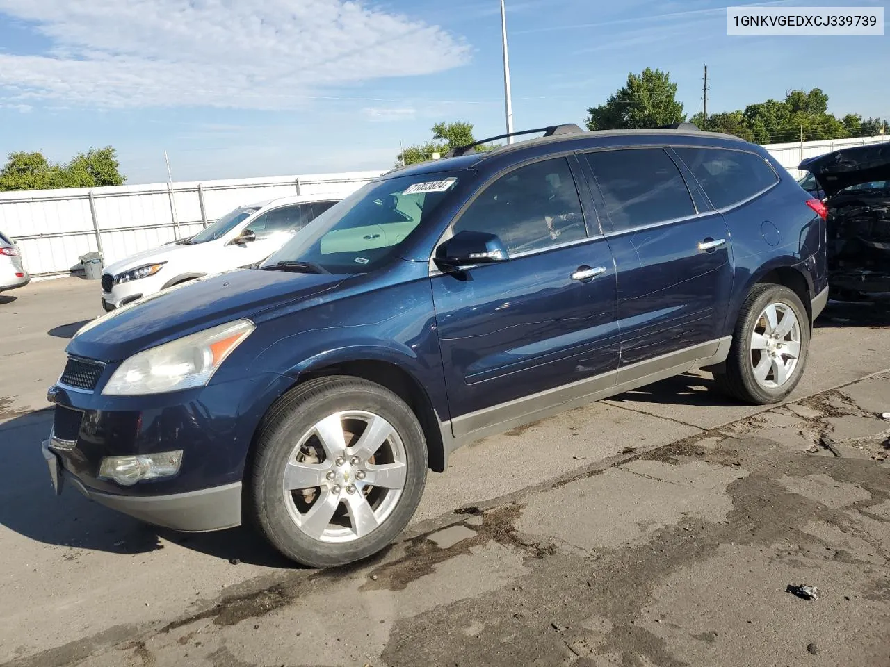 1GNKVGEDXCJ339739 2012 Chevrolet Traverse Lt