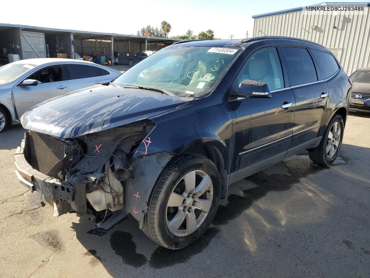 2012 Chevrolet Traverse Ltz VIN: 1GNKRLED8CJ283488 Lot: 71430304