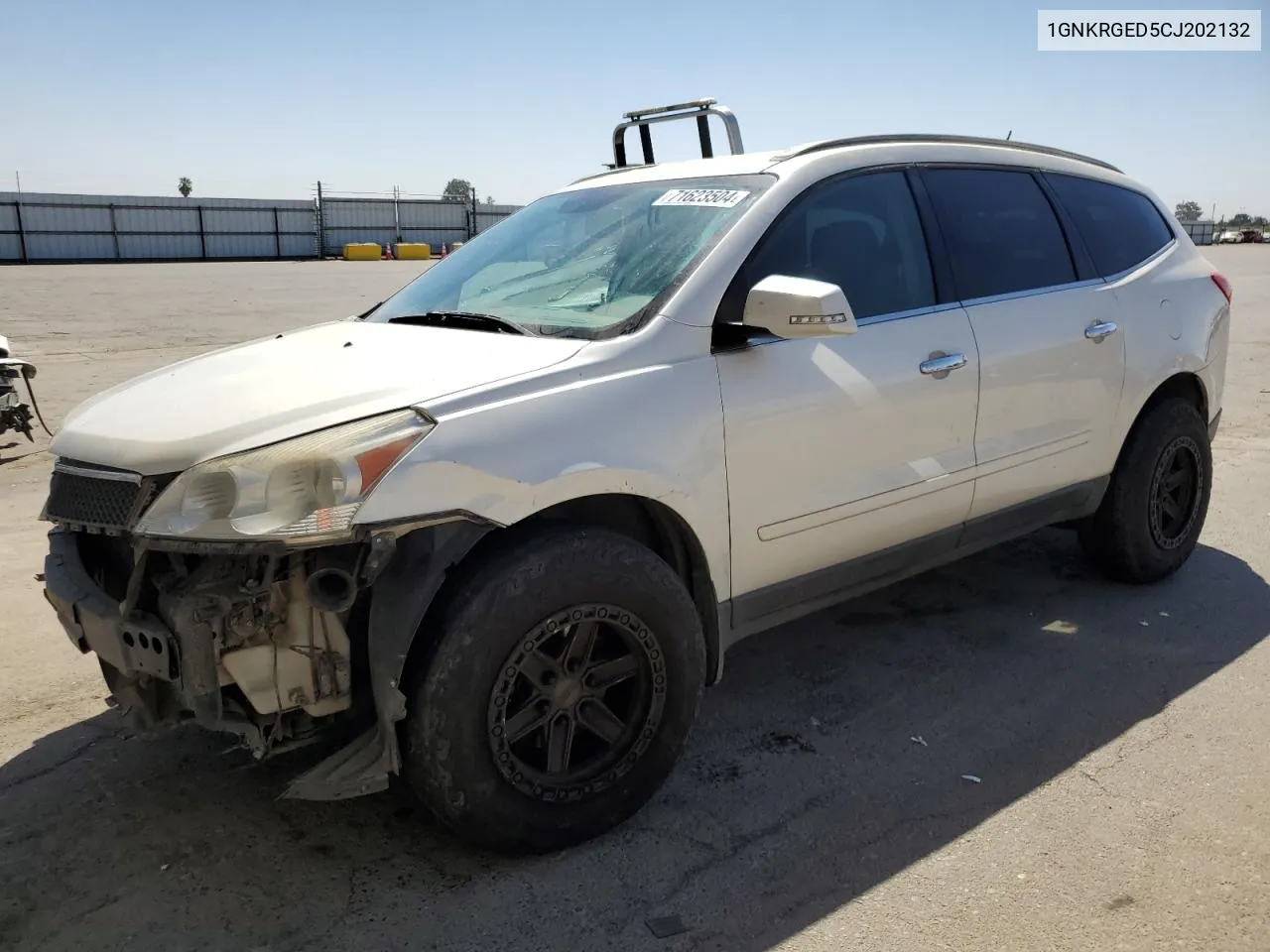 2012 Chevrolet Traverse Lt VIN: 1GNKRGED5CJ202132 Lot: 71623504