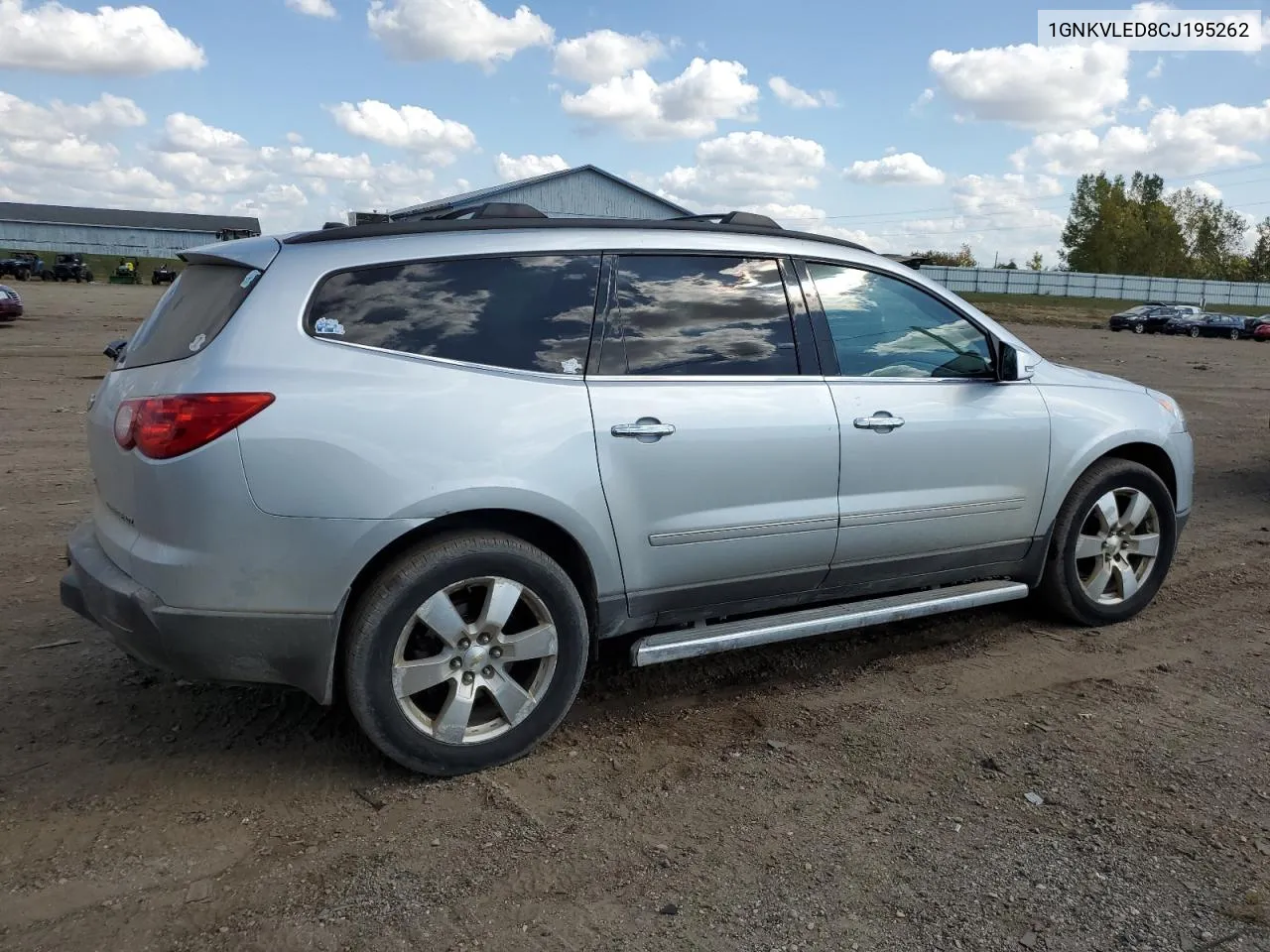 2012 Chevrolet Traverse Ltz VIN: 1GNKVLED8CJ195262 Lot: 72153244