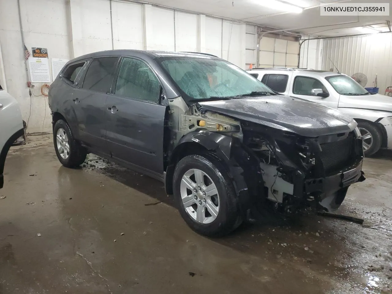 1GNKVJED1CJ355941 2012 Chevrolet Traverse Lt