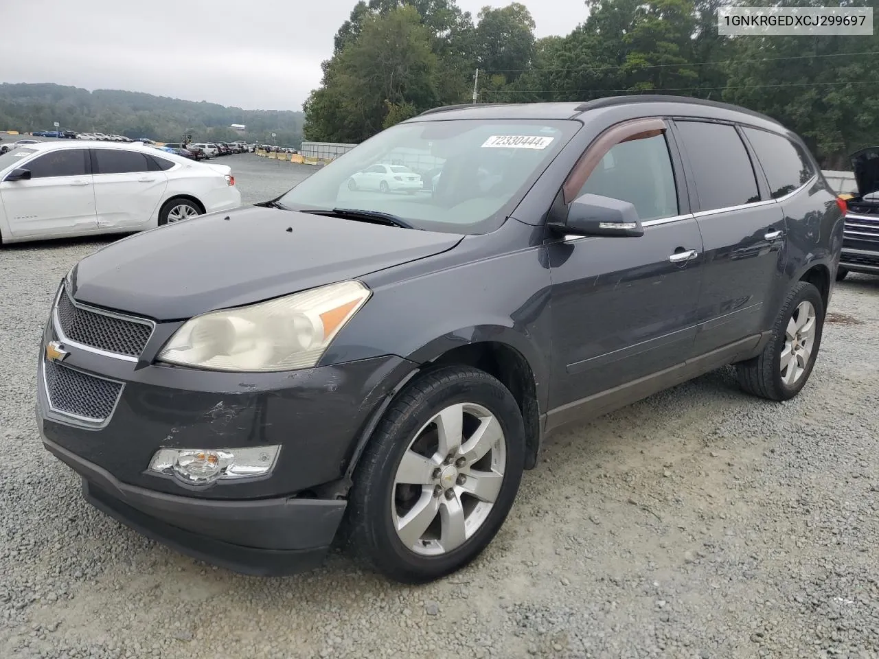 2012 Chevrolet Traverse Lt VIN: 1GNKRGEDXCJ299697 Lot: 72330444