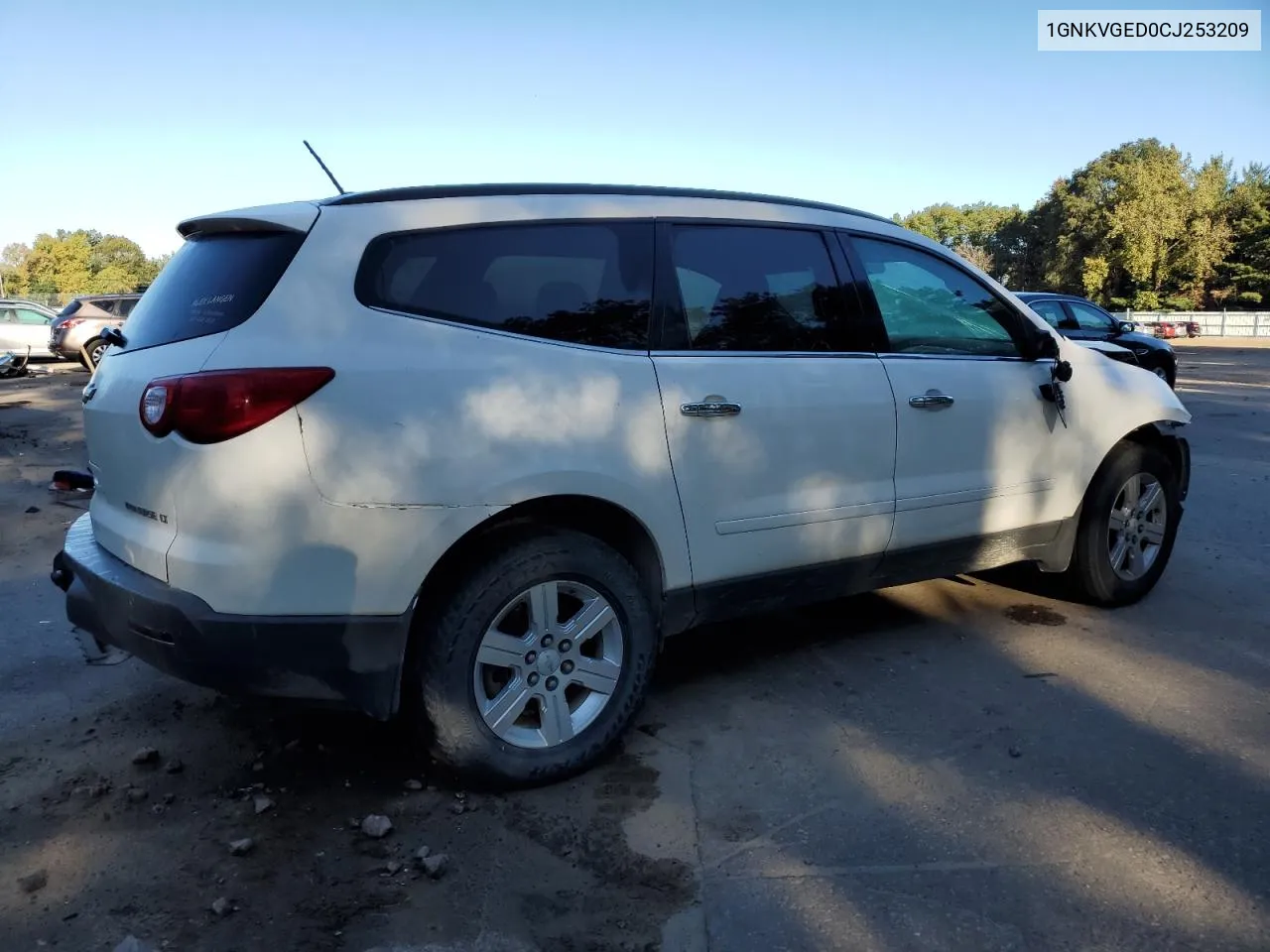 2012 Chevrolet Traverse Lt VIN: 1GNKVGED0CJ253209 Lot: 72341124