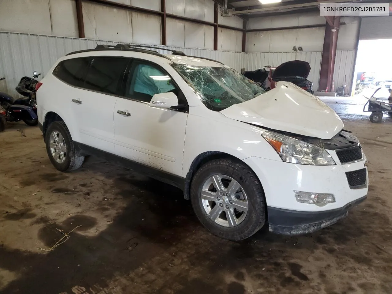 2012 Chevrolet Traverse Lt VIN: 1GNKRGED2CJ205781 Lot: 72365284