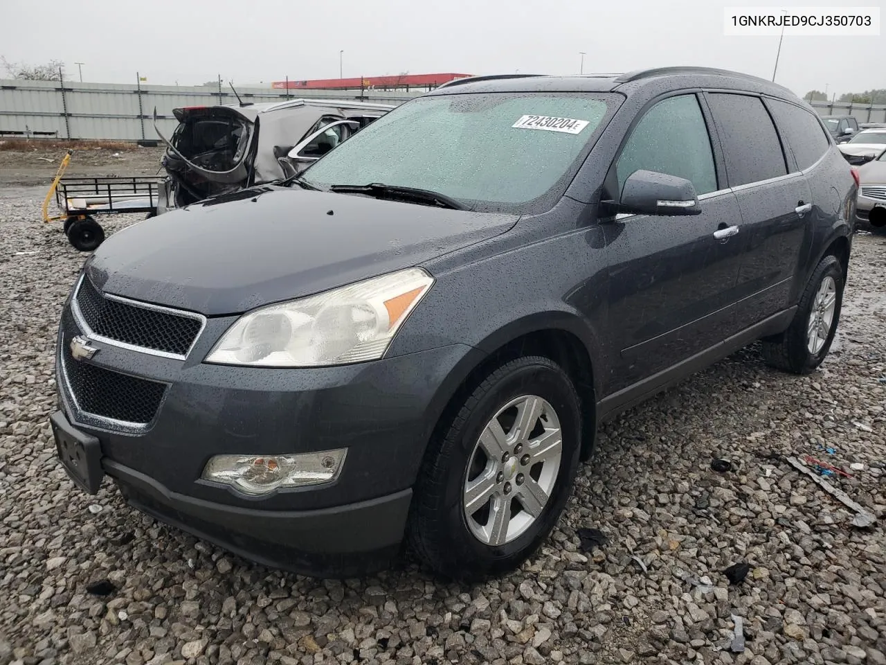 2012 Chevrolet Traverse Lt VIN: 1GNKRJED9CJ350703 Lot: 72430204