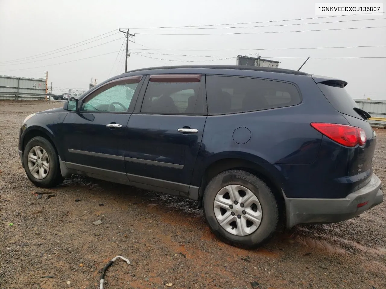 1GNKVEEDXCJ136807 2012 Chevrolet Traverse Ls