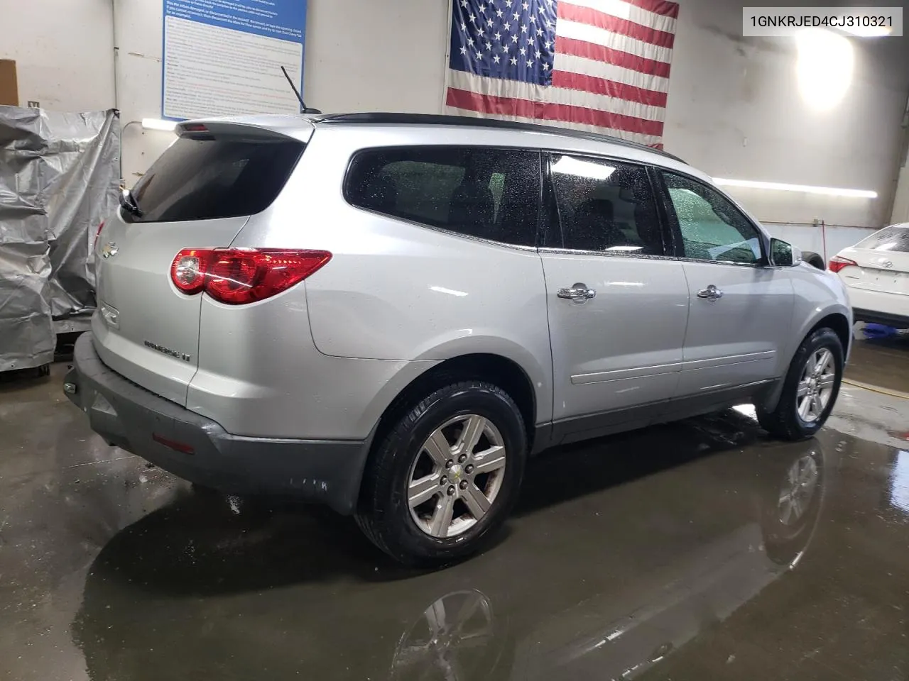 2012 Chevrolet Traverse Lt VIN: 1GNKRJED4CJ310321 Lot: 72709164