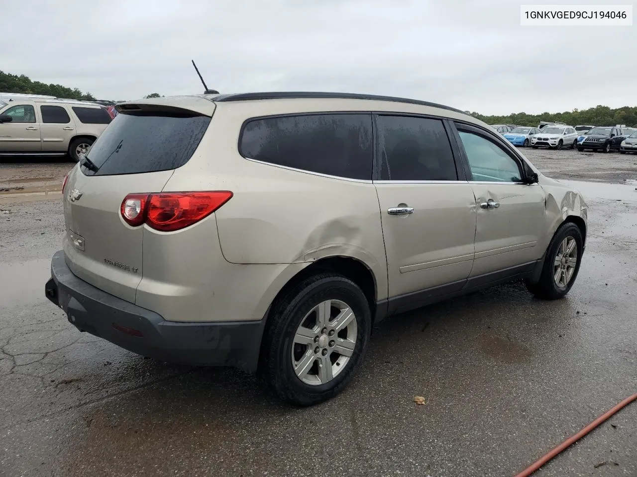 1GNKVGED9CJ194046 2012 Chevrolet Traverse Lt