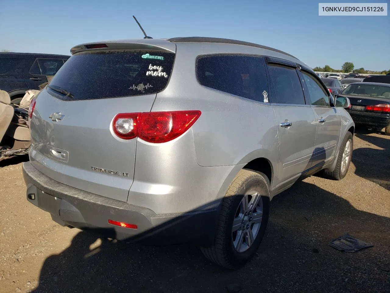 2012 Chevrolet Traverse Lt VIN: 1GNKVJED9CJ151226 Lot: 73741074