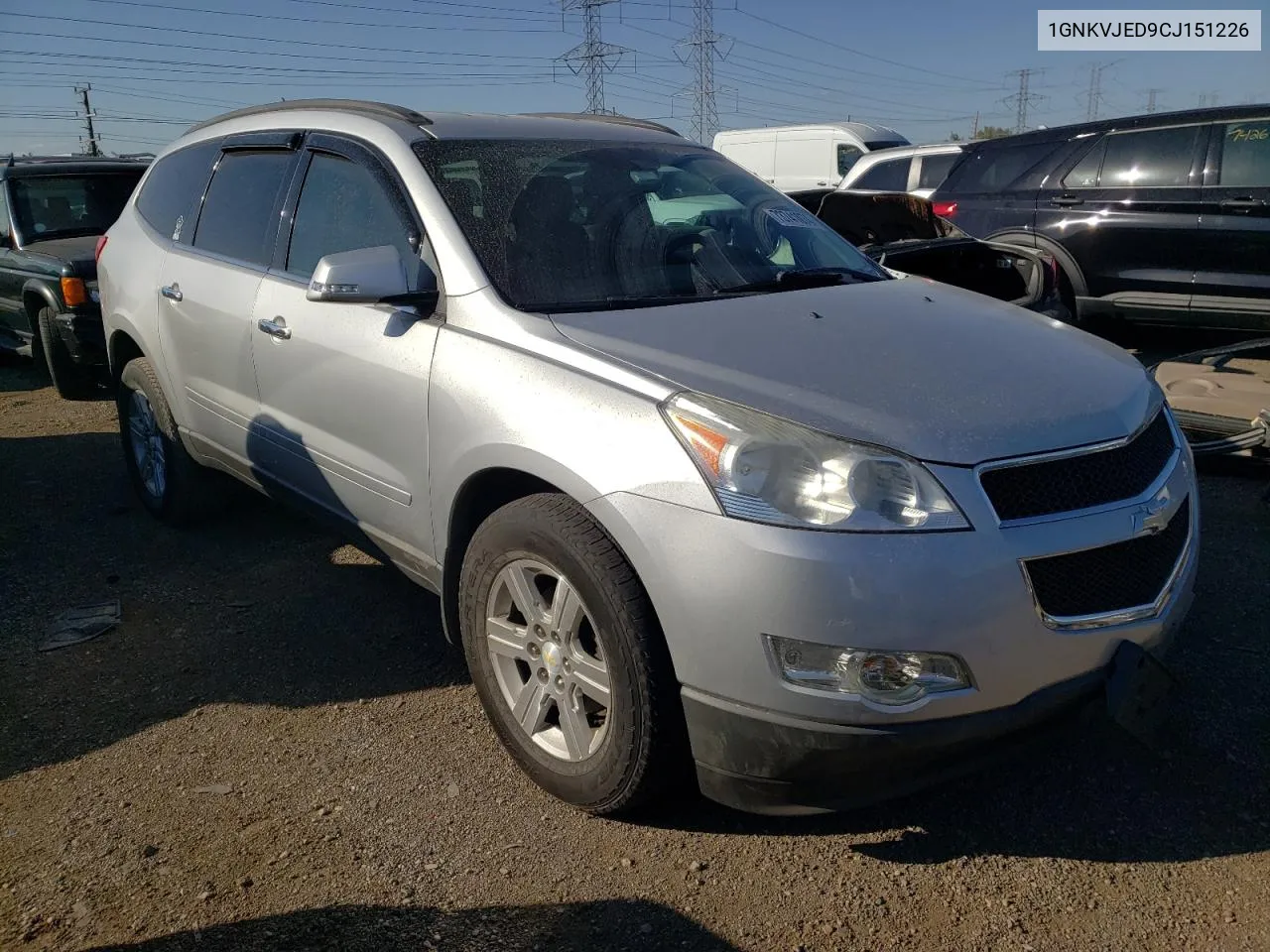 1GNKVJED9CJ151226 2012 Chevrolet Traverse Lt