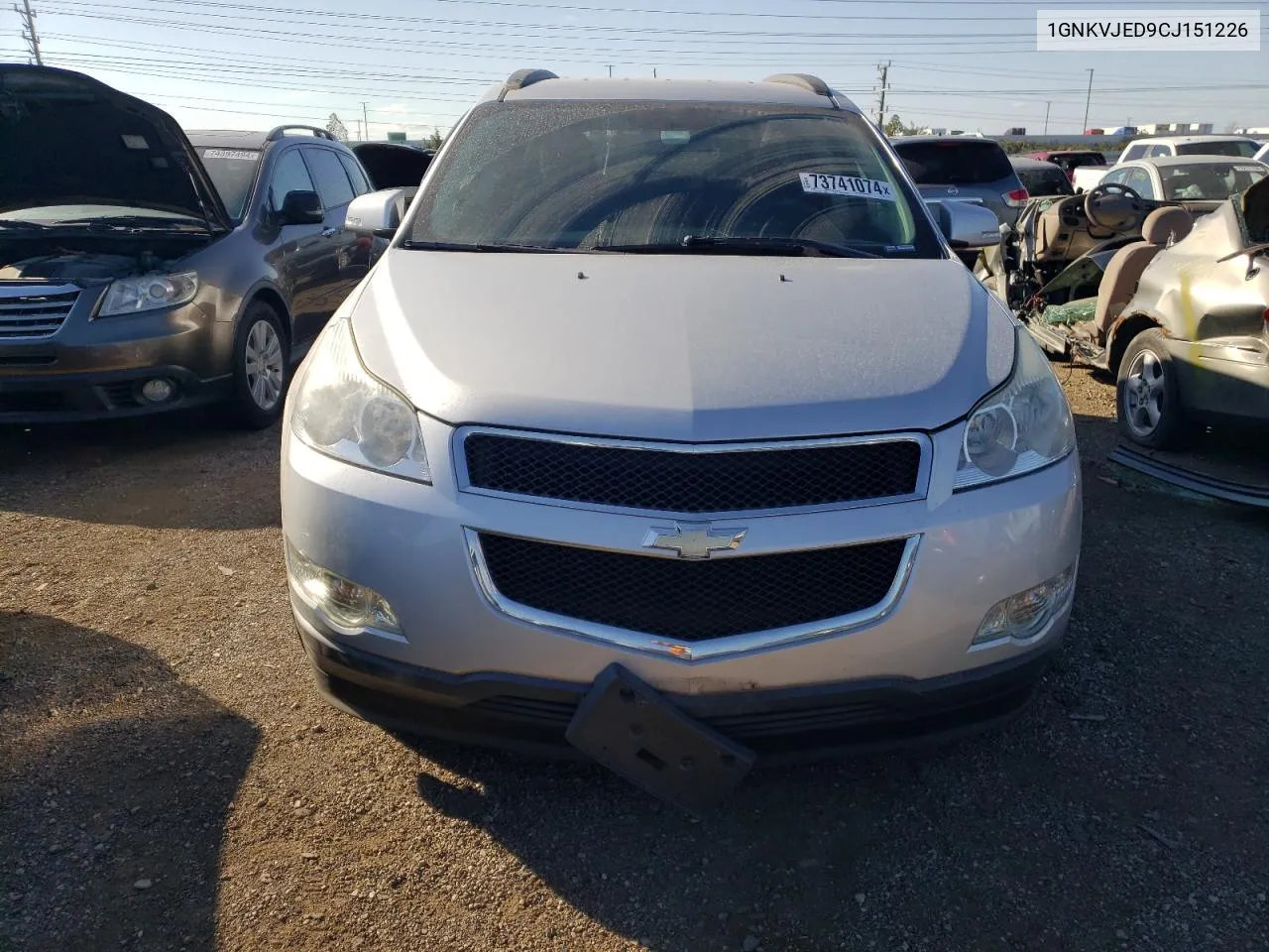 2012 Chevrolet Traverse Lt VIN: 1GNKVJED9CJ151226 Lot: 73741074