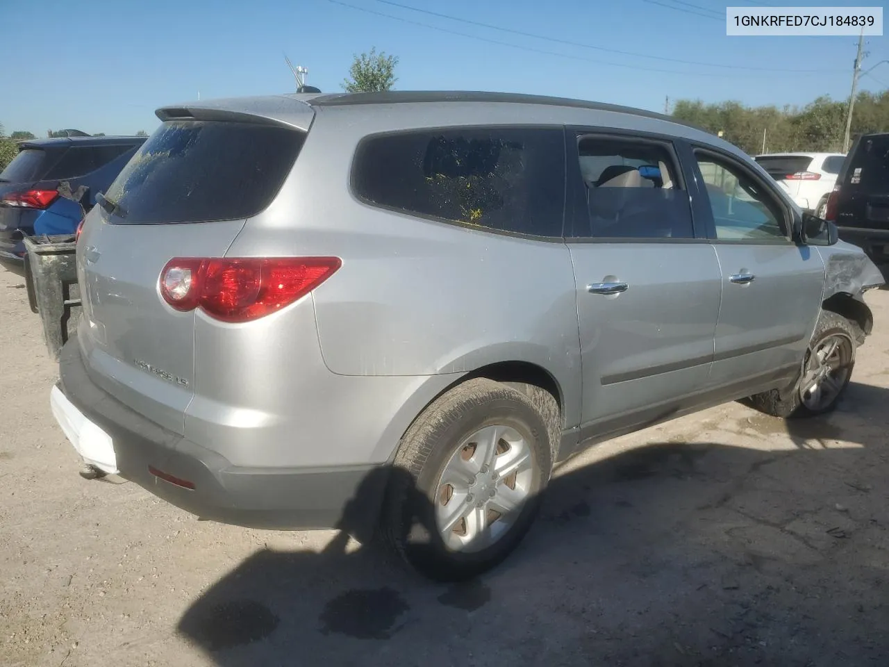 2012 Chevrolet Traverse Ls VIN: 1GNKRFED7CJ184839 Lot: 73960994