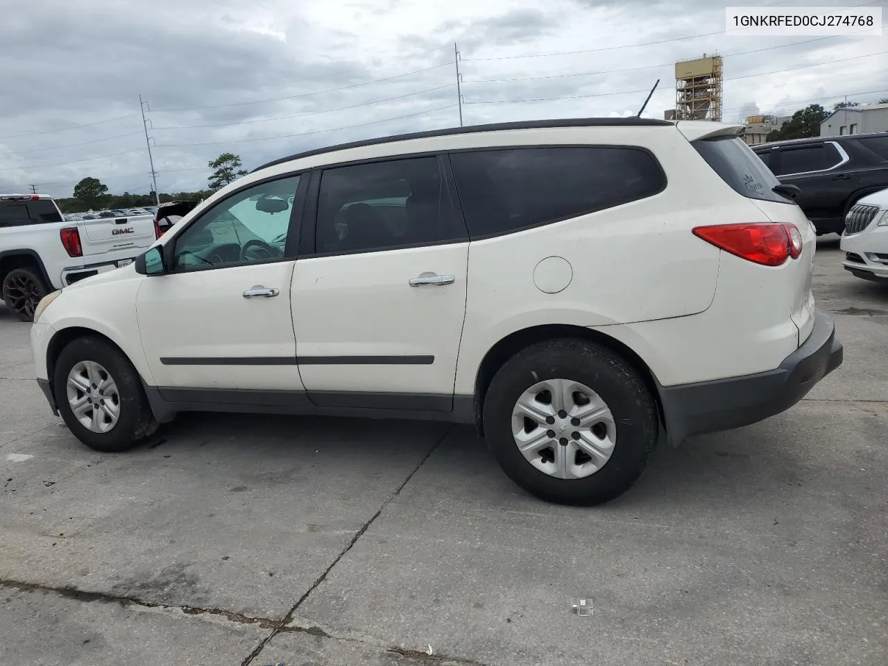 2012 Chevrolet Traverse Ls VIN: 1GNKRFED0CJ274768 Lot: 74813384