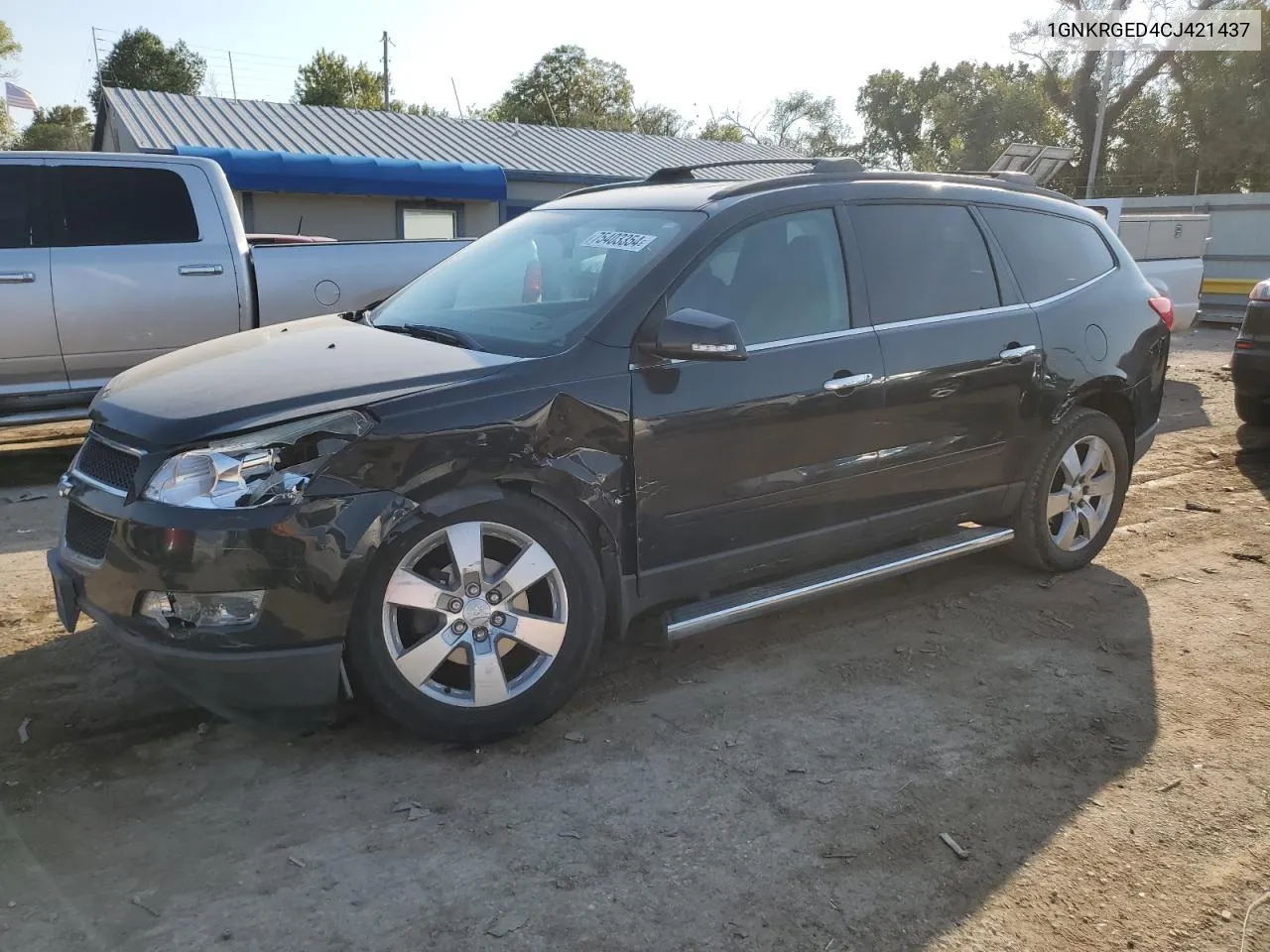 2012 Chevrolet Traverse Lt VIN: 1GNKRGED4CJ421437 Lot: 75403354