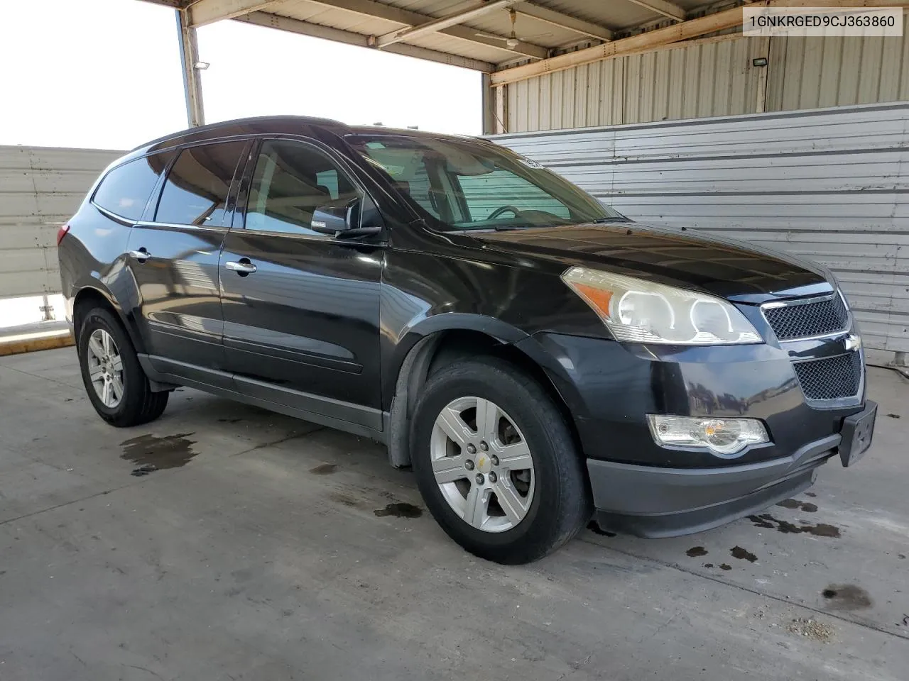 1GNKRGED9CJ363860 2012 Chevrolet Traverse Lt