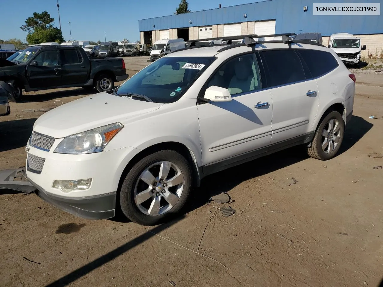 2012 Chevrolet Traverse Ltz VIN: 1GNKVLEDXCJ331990 Lot: 75692524