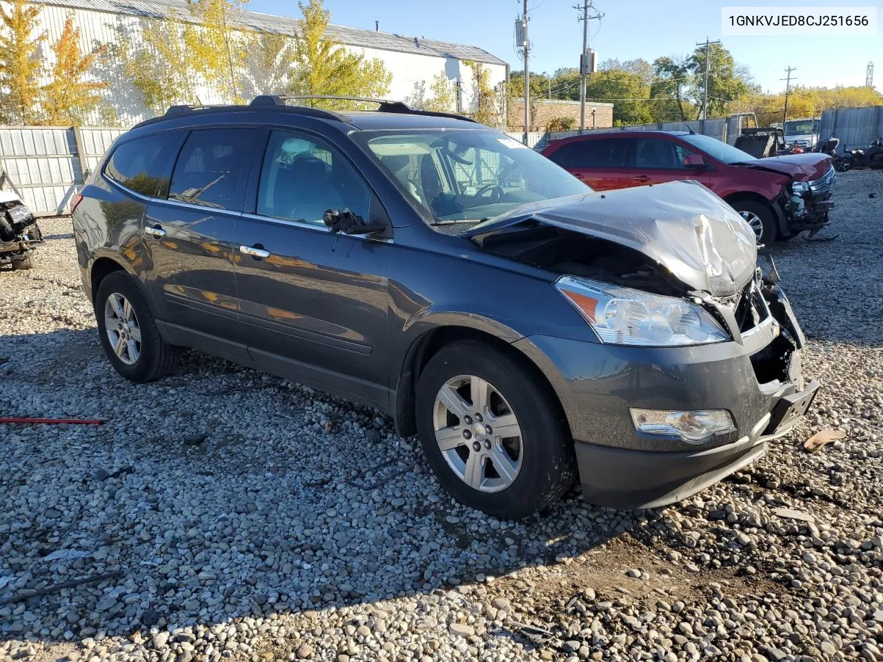 2012 Chevrolet Traverse Lt VIN: 1GNKVJED8CJ251656 Lot: 76521554