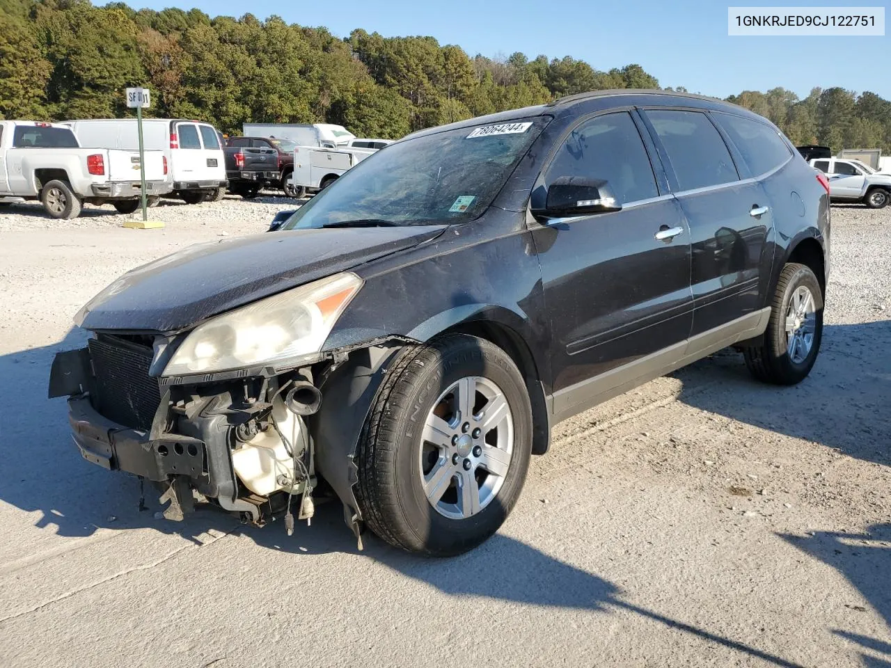 2012 Chevrolet Traverse Lt VIN: 1GNKRJED9CJ122751 Lot: 78064244