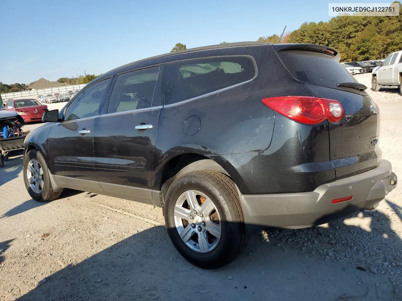 2012 Chevrolet Traverse Lt VIN: 1GNKRJED9CJ122751 Lot: 78064244