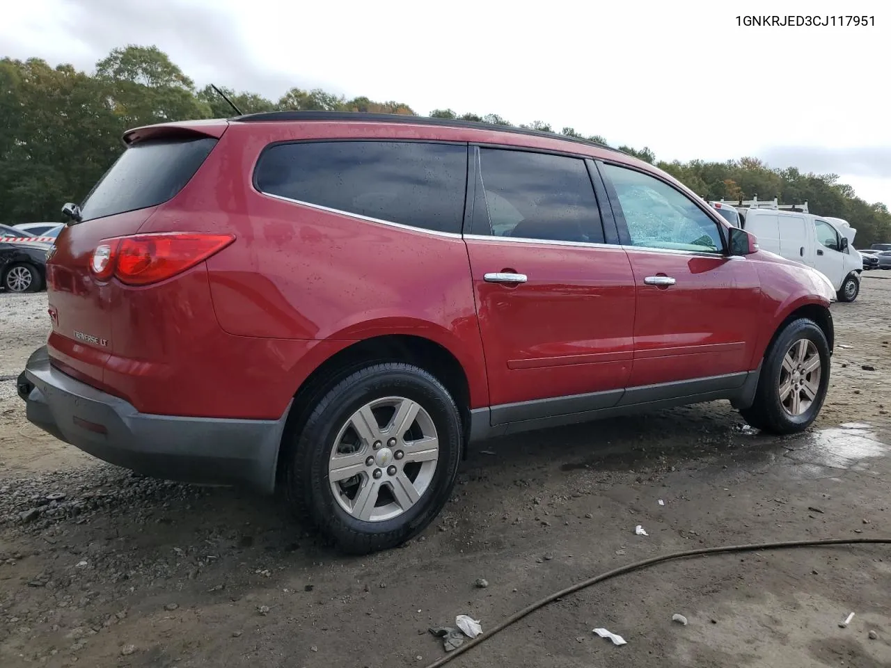 2012 Chevrolet Traverse Lt VIN: 1GNKRJED3CJ117951 Lot: 78087784