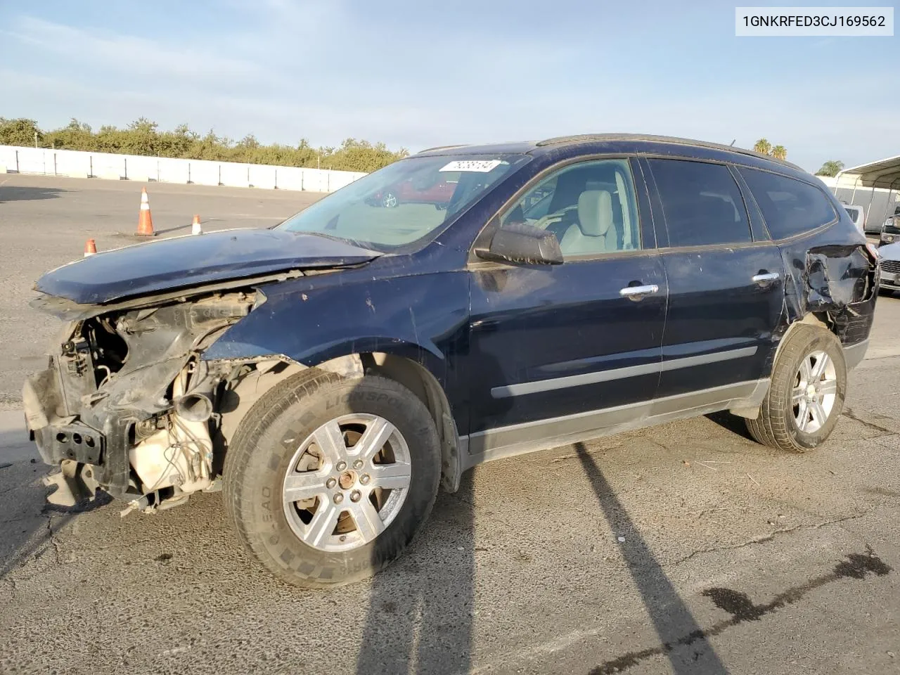 2012 Chevrolet Traverse Ls VIN: 1GNKRFED3CJ169562 Lot: 78238134