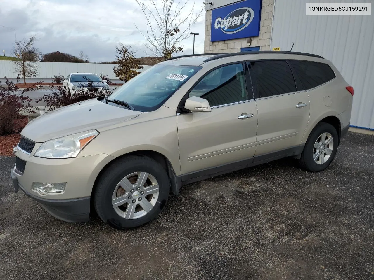 1GNKRGED6CJ159291 2012 Chevrolet Traverse Lt