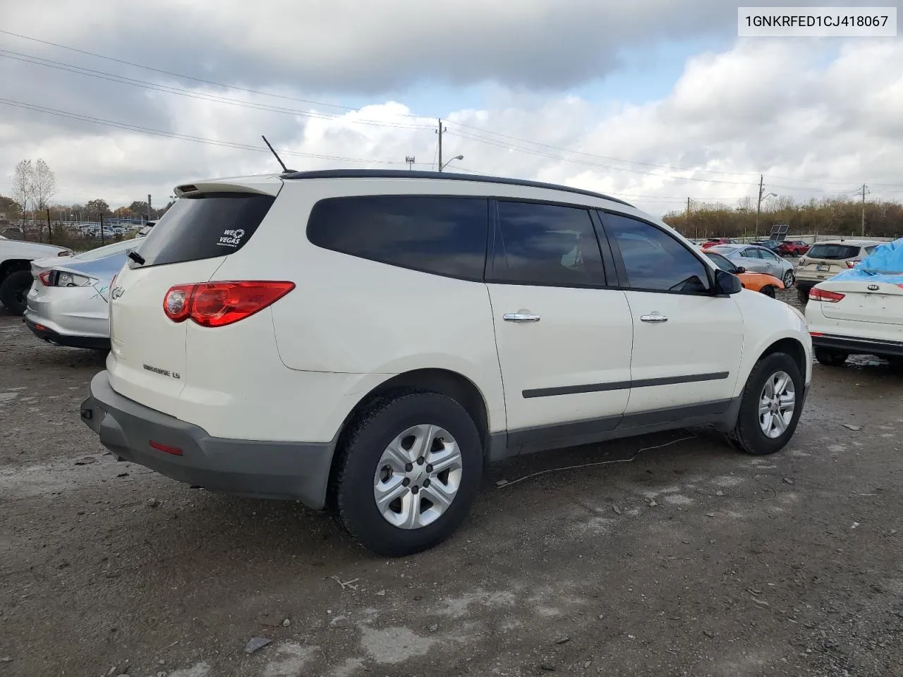 2012 Chevrolet Traverse Ls VIN: 1GNKRFED1CJ418067 Lot: 78942804