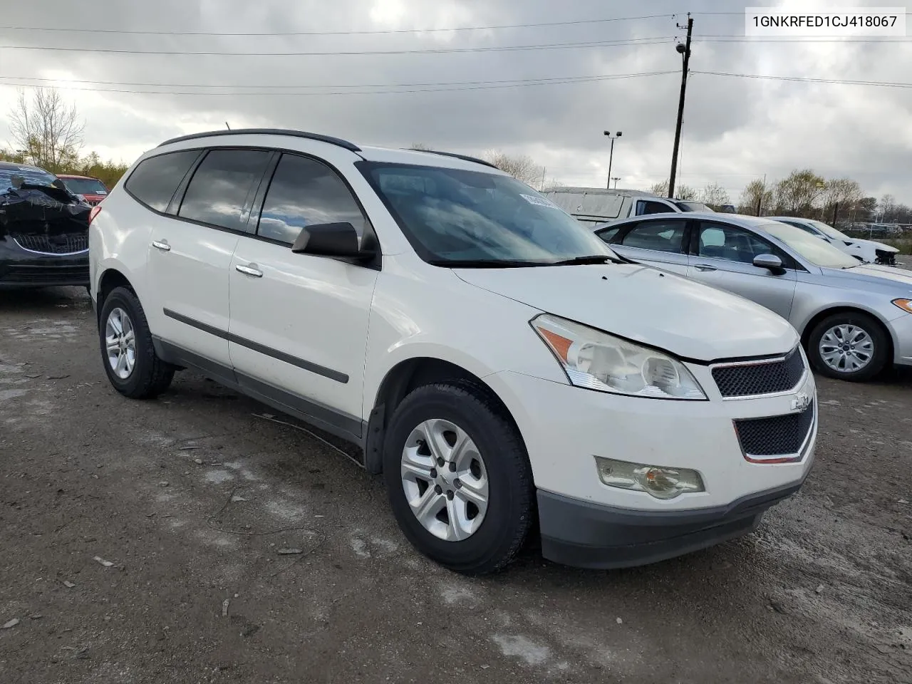 2012 Chevrolet Traverse Ls VIN: 1GNKRFED1CJ418067 Lot: 78942804