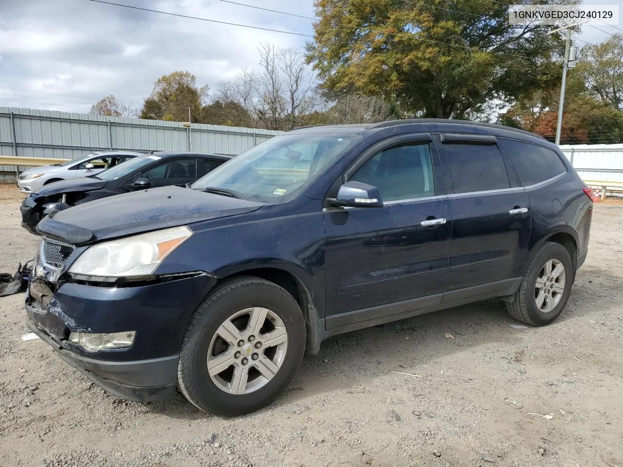 2012 Chevrolet Traverse Lt VIN: 1GNKVGED3CJ240129 Lot: 79085154