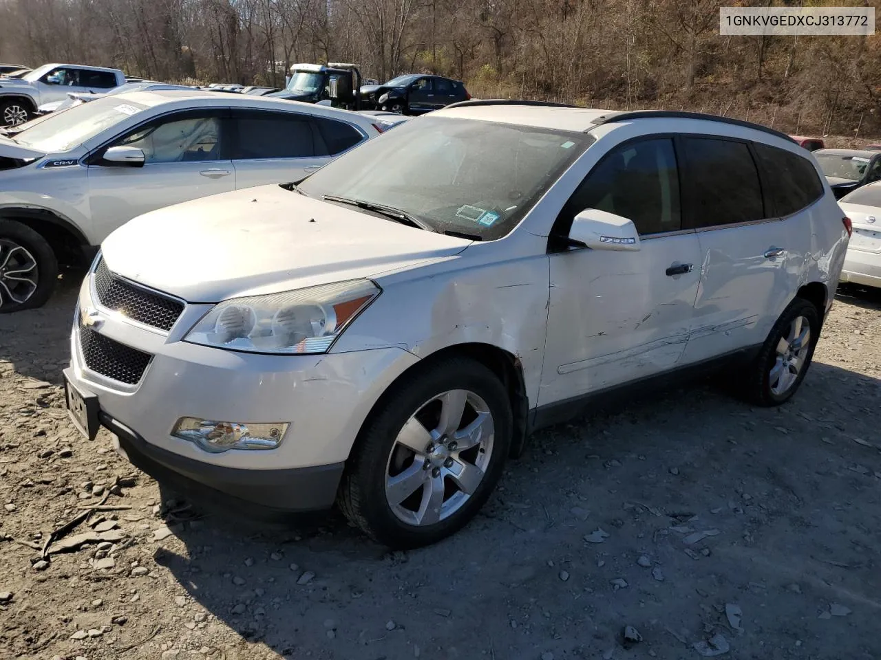 2012 Chevrolet Traverse Lt VIN: 1GNKVGEDXCJ313772 Lot: 79092614