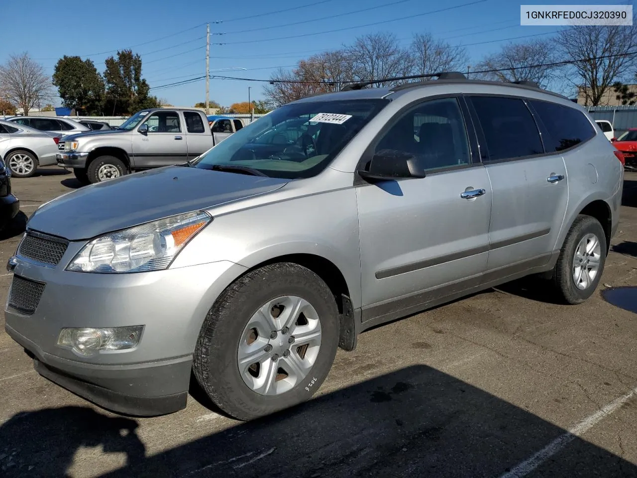 2012 Chevrolet Traverse Ls VIN: 1GNKRFED0CJ320390 Lot: 79122444