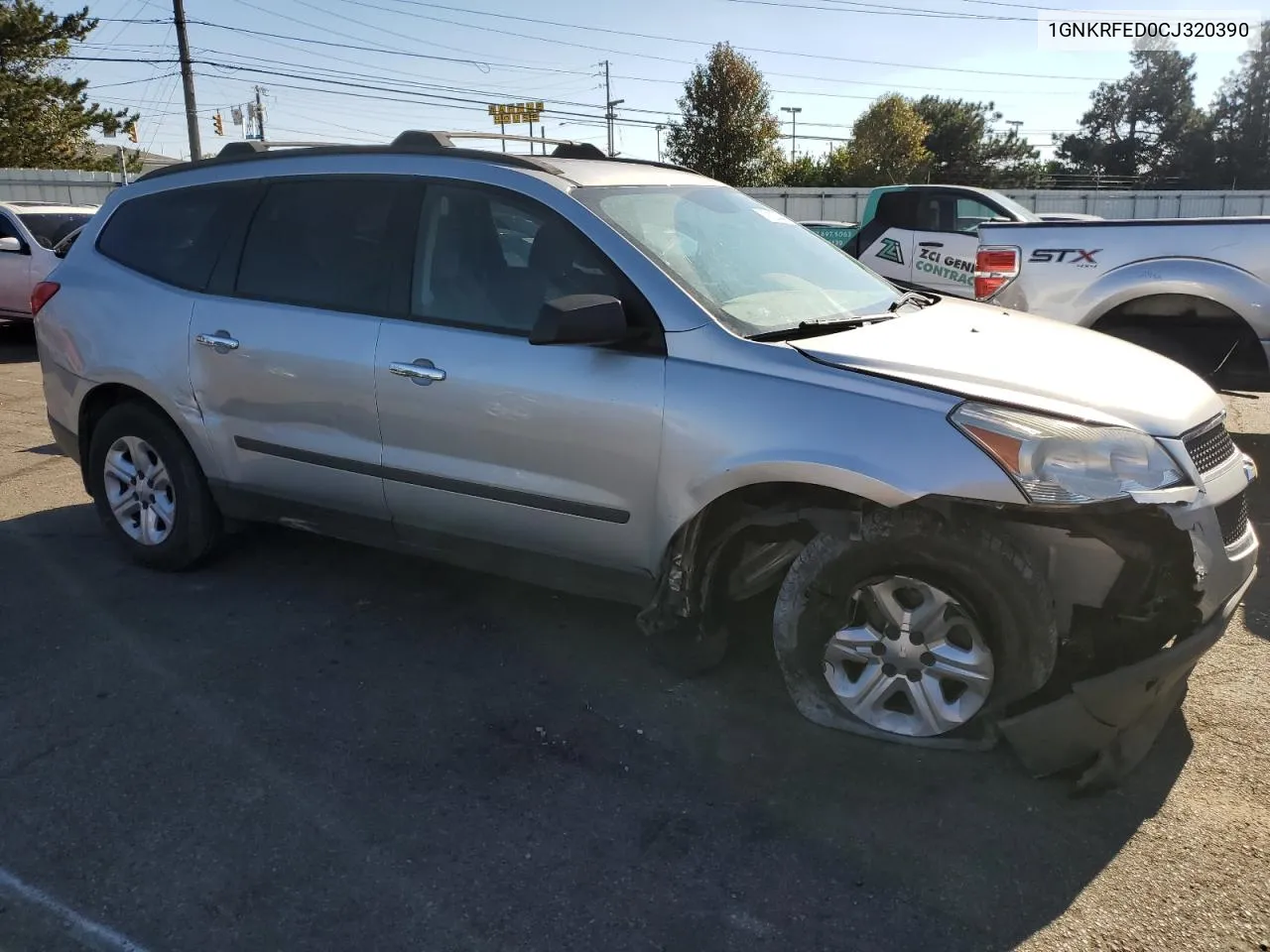 2012 Chevrolet Traverse Ls VIN: 1GNKRFED0CJ320390 Lot: 79122444