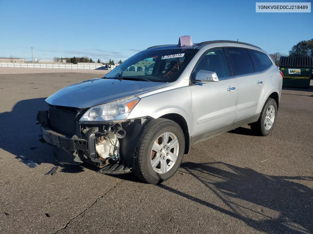 1GNKVGED0CJ218489 2012 Chevrolet Traverse Lt