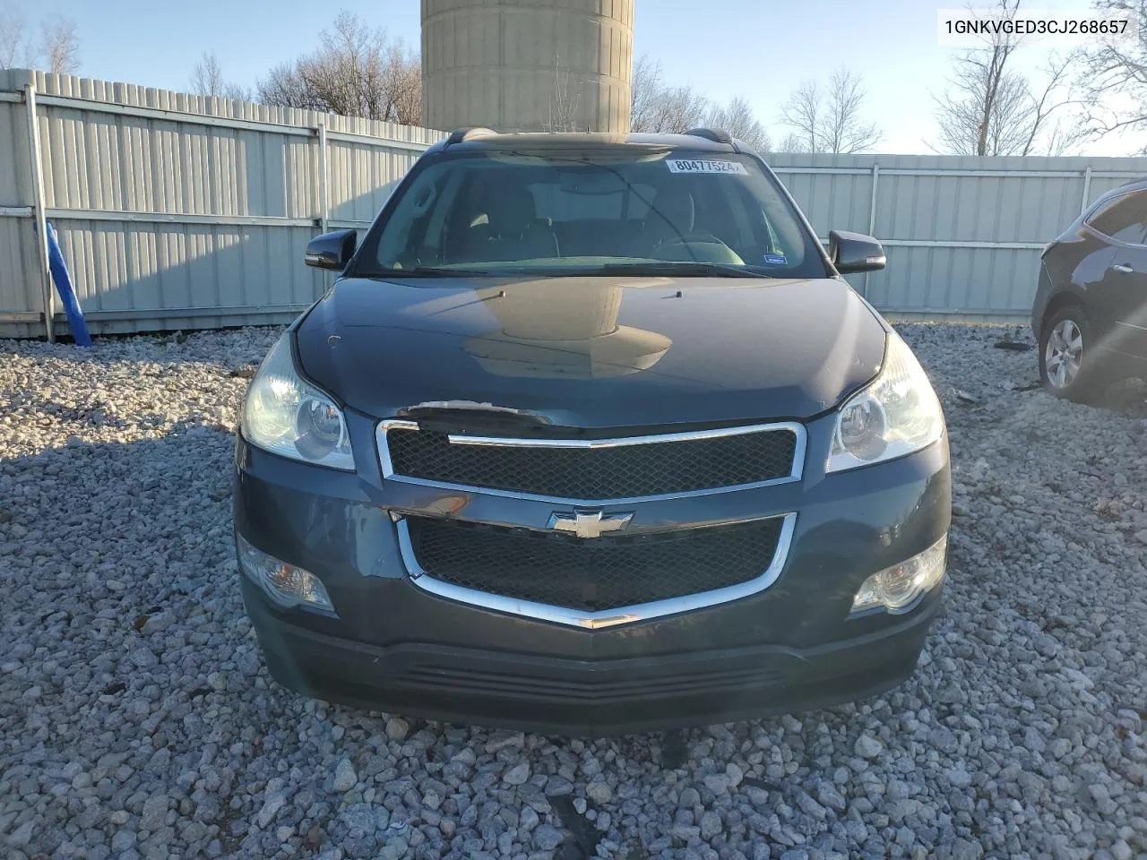 2012 Chevrolet Traverse Lt VIN: 1GNKVGED3CJ268657 Lot: 80477524