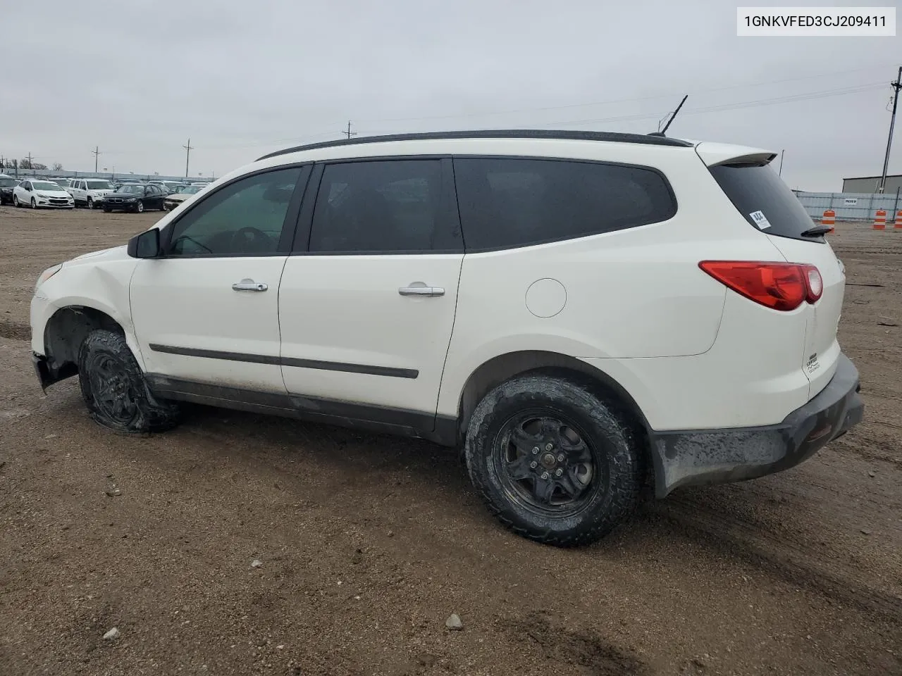 2012 Chevrolet Traverse Ls VIN: 1GNKVFED3CJ209411 Lot: 80542484