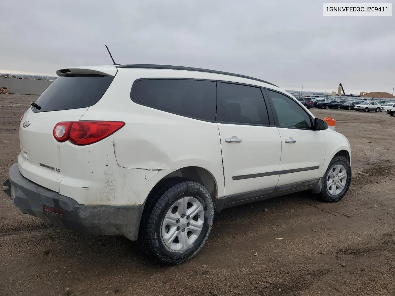 2012 Chevrolet Traverse Ls VIN: 1GNKVFED3CJ209411 Lot: 80542484