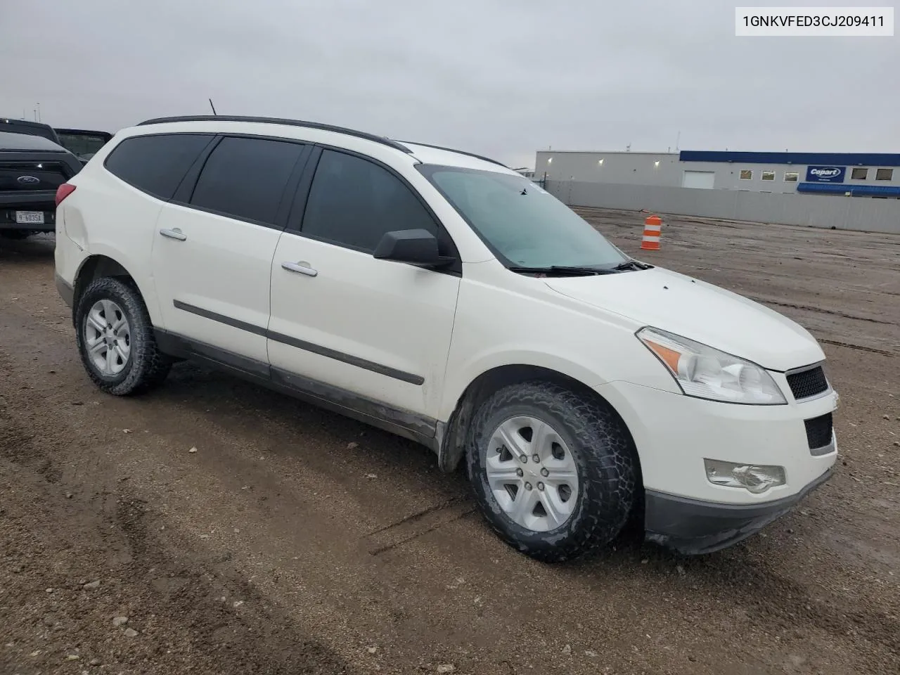 2012 Chevrolet Traverse Ls VIN: 1GNKVFED3CJ209411 Lot: 80542484