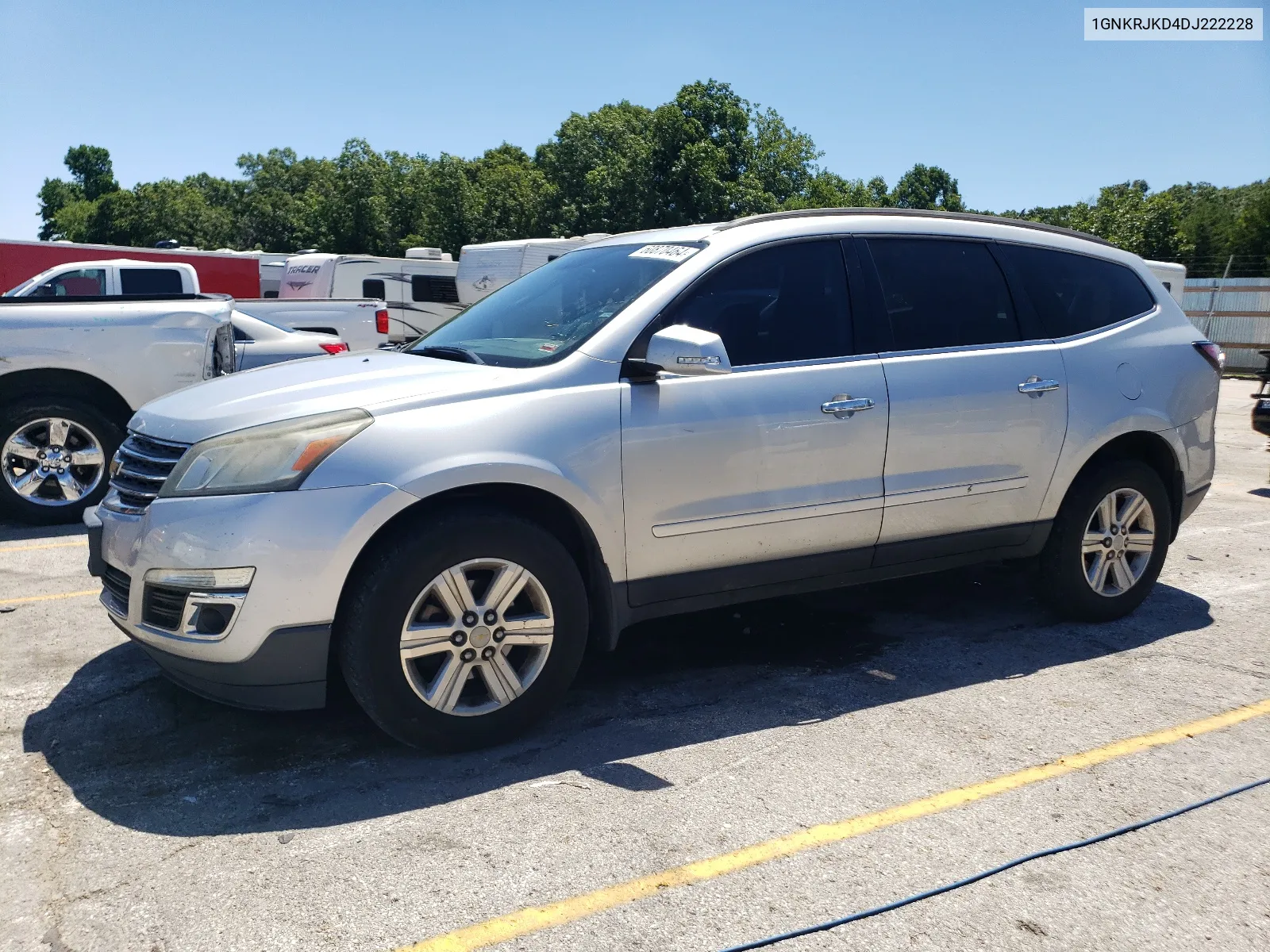 2013 Chevrolet Traverse Lt VIN: 1GNKRJKD4DJ222228 Lot: 60870464