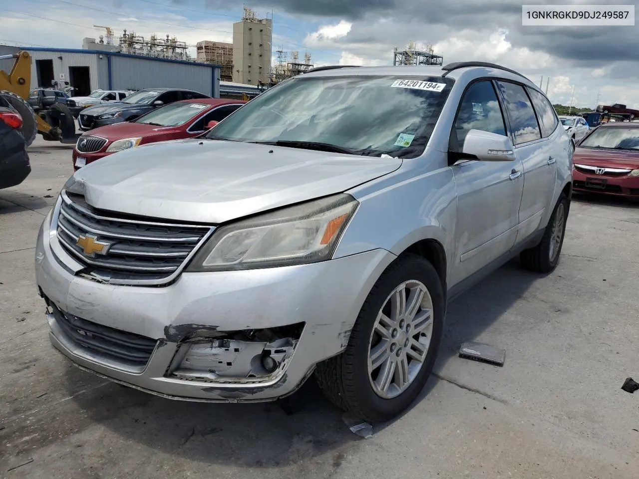 2013 Chevrolet Traverse Lt VIN: 1GNKRGKD9DJ249587 Lot: 64201194