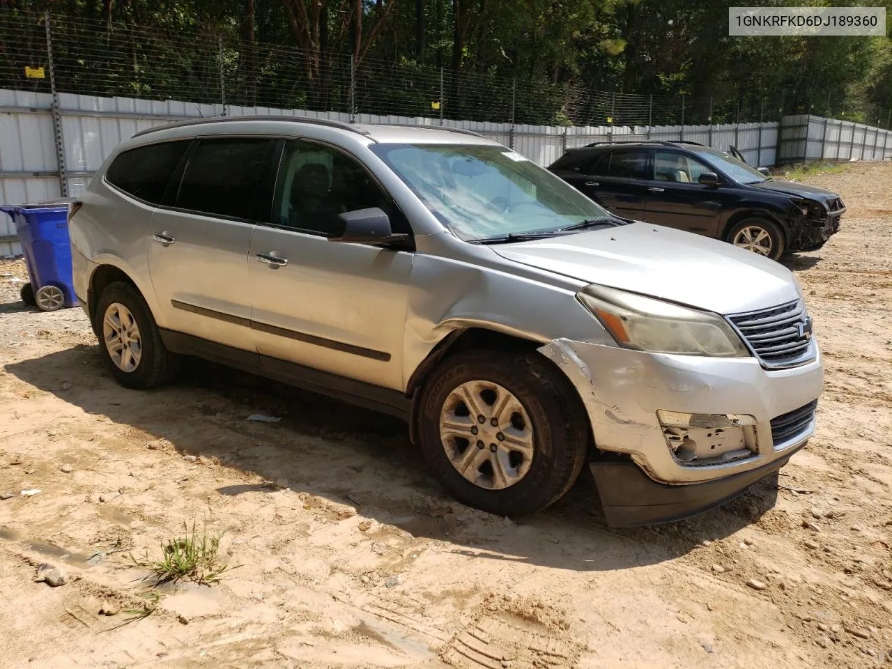 2013 Chevrolet Traverse Ls VIN: 1GNKRFKD6DJ189360 Lot: 67687914