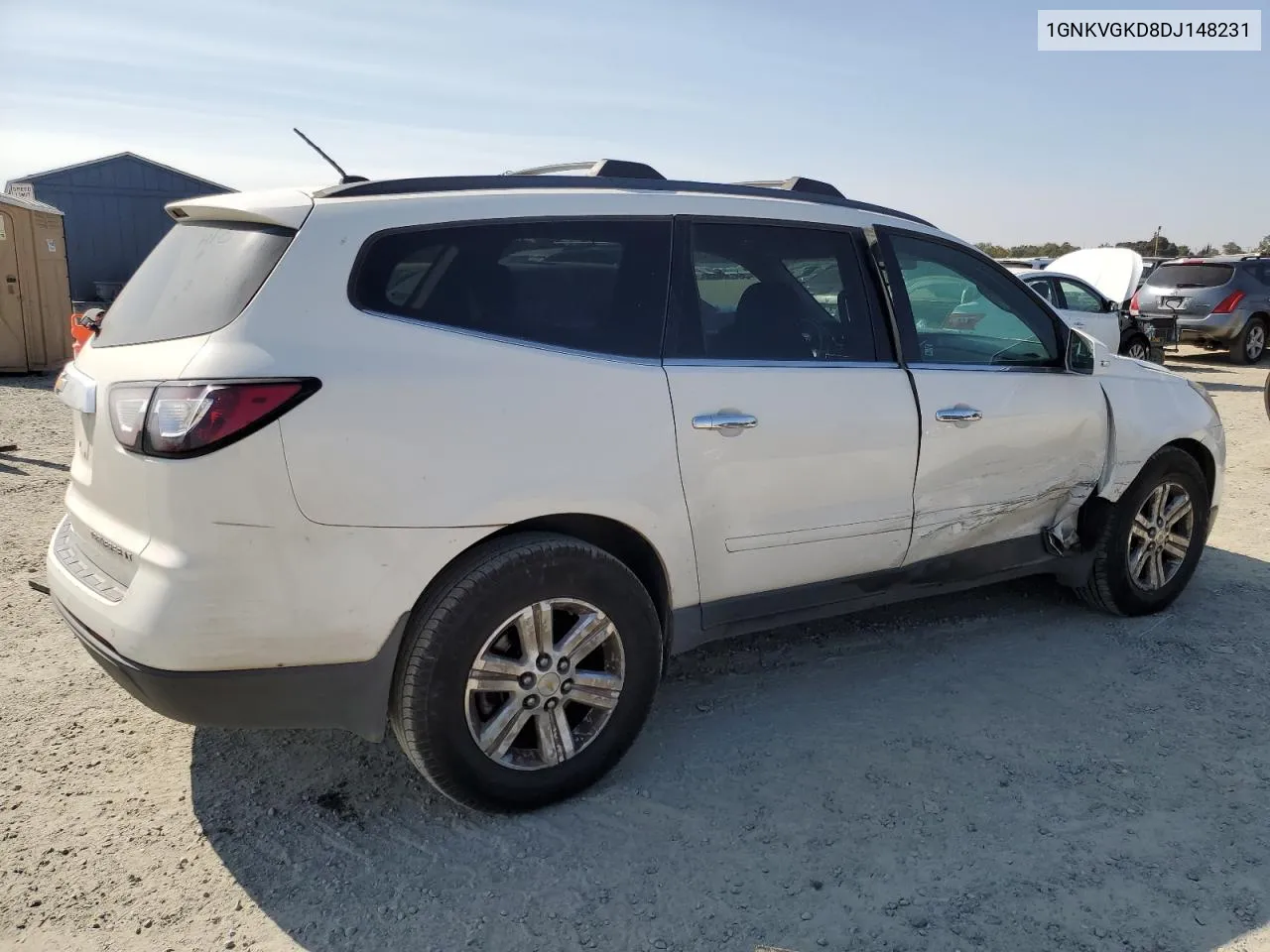 1GNKVGKD8DJ148231 2013 Chevrolet Traverse Lt