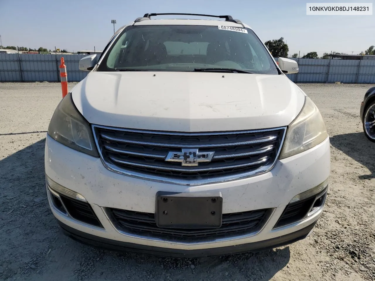 2013 Chevrolet Traverse Lt VIN: 1GNKVGKD8DJ148231 Lot: 68748594