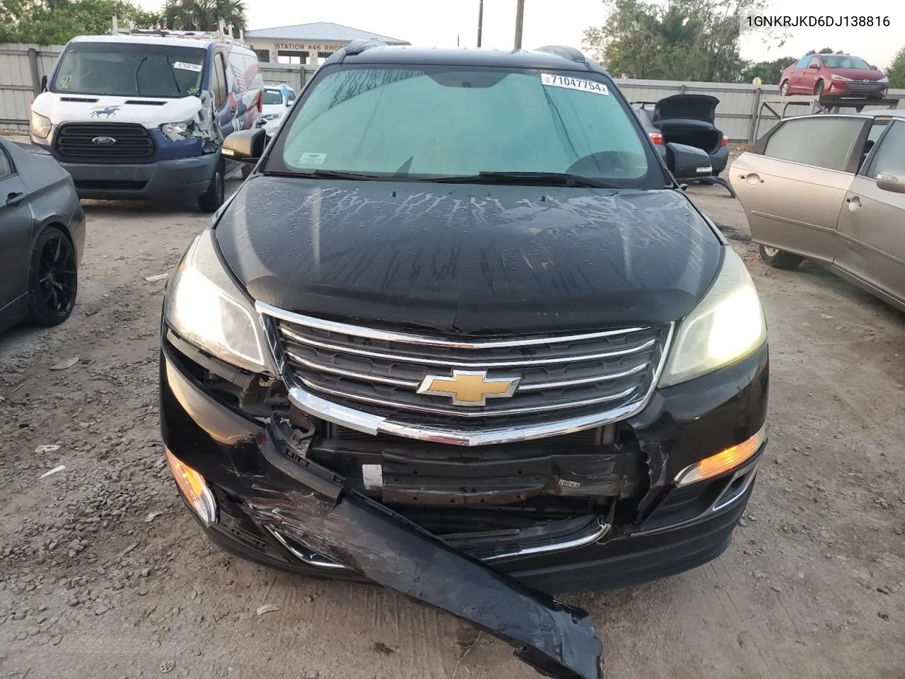 2013 Chevrolet Traverse Lt VIN: 1GNKRJKD6DJ138816 Lot: 71047754