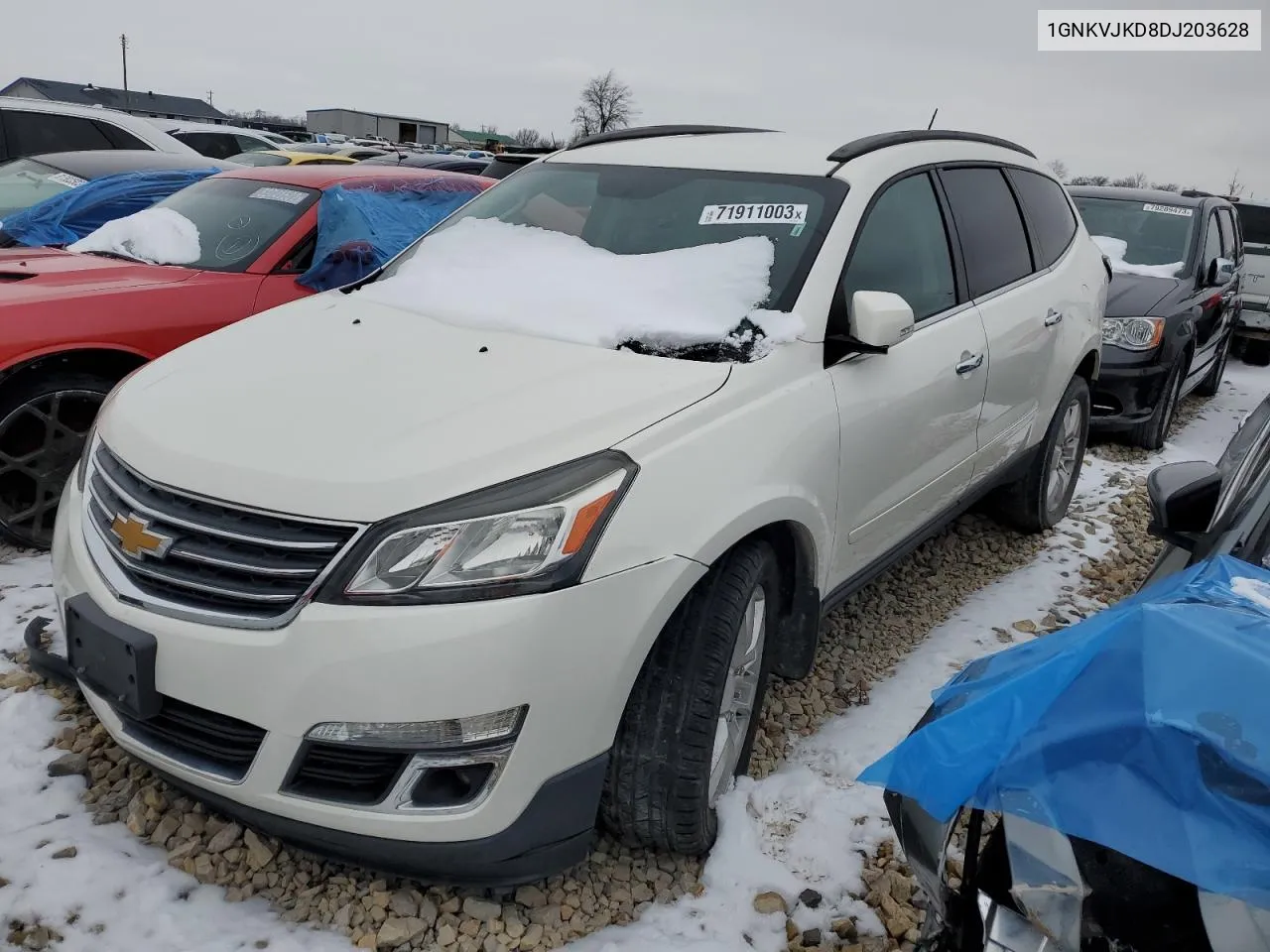 2013 Chevrolet Traverse Lt VIN: 1GNKVJKD8DJ203628 Lot: 71911003