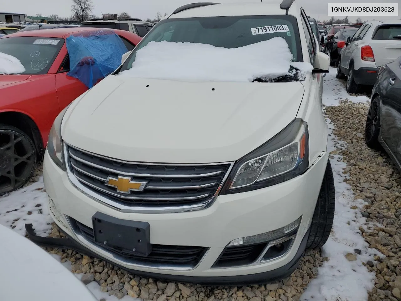 2013 Chevrolet Traverse Lt VIN: 1GNKVJKD8DJ203628 Lot: 71911003