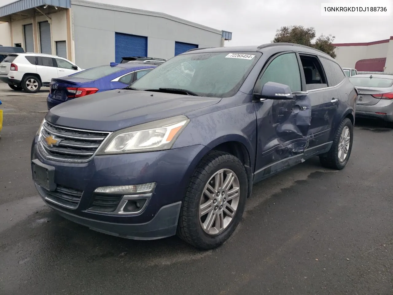 2013 Chevrolet Traverse Lt VIN: 1GNKRGKD1DJ188736 Lot: 72265454