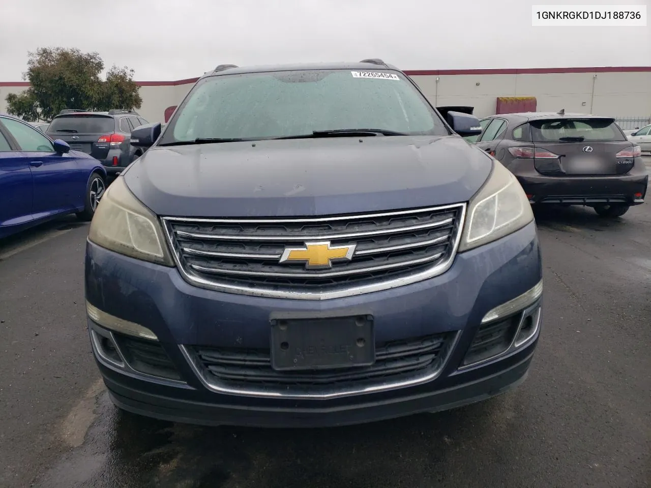 2013 Chevrolet Traverse Lt VIN: 1GNKRGKD1DJ188736 Lot: 72265454